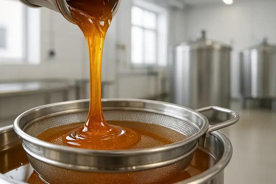 Initial processing steps after honey collection Initial processing steps after honey collection